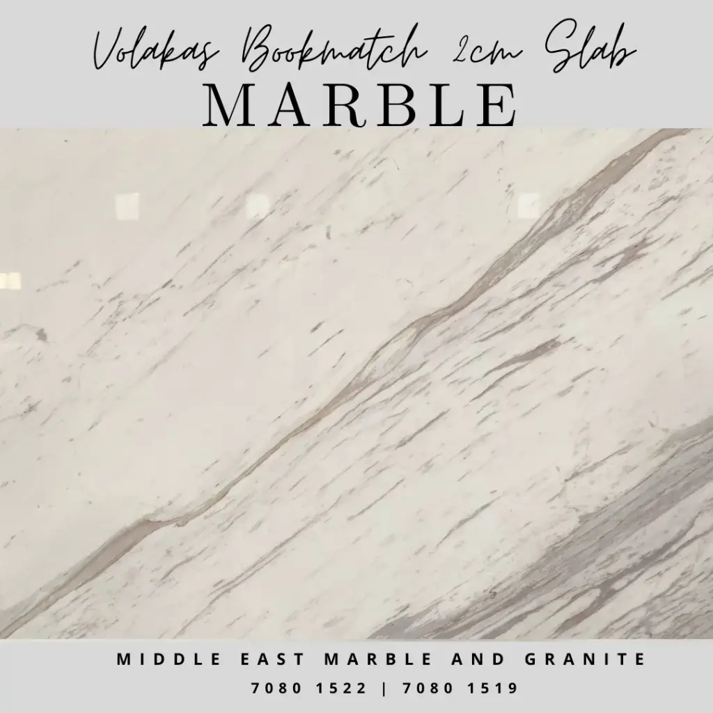 Volakas 2cm Marble Slab Book Match