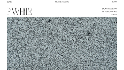 P بلاطة جرانيت بيضاء 2 سم مصقولة