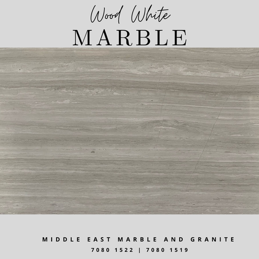 Wood white 2cm Marble Slab Polished